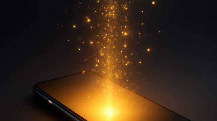 WE368 COM - Modern phone with glowing screen WE368 COM Modern phone with glowing screen